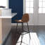 Henrine Upholstered Counter Stool with Metal Frame-1118811360
