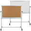 Hendrick Double-Sided Mobile Whiteboard with Pen Tray-82093457-88912389