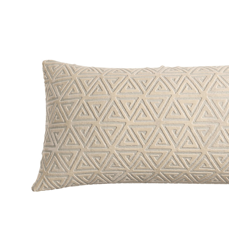 Coussin Porthcurno, Beige, H 14 po x l 36 po
