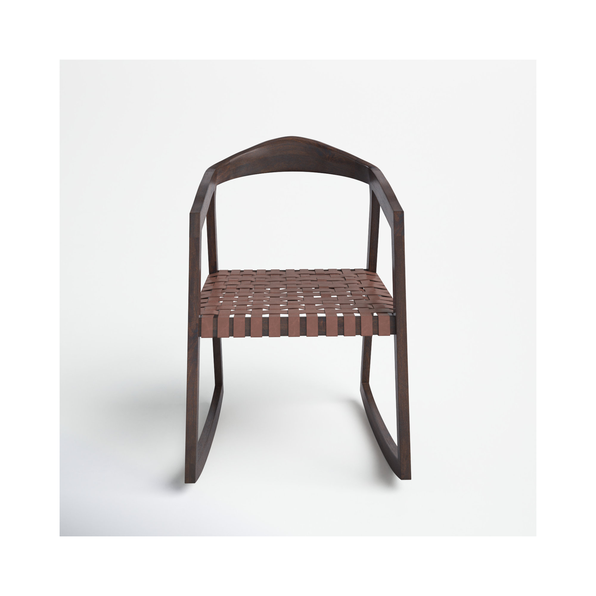 Crawford Rocking Chair, Cognac/Walnut