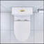 Toilette allongée une pièce - blanc