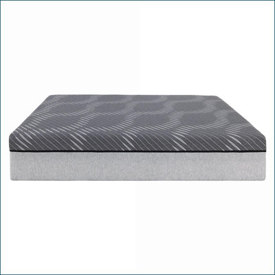 Mattresses, 14'' Hybrid Mattress with Pocket Spring &amp; Memory Foam, Compressed Rolled &amp; Boxed | King | Light Gray