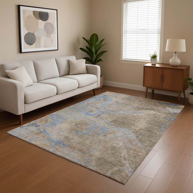 Premium Machine Washable Verlin AMF1781 Contemporary Rug, Rectangle 5' x 7'6"