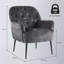 Momence Button Velent Armchair with Arm-27430338