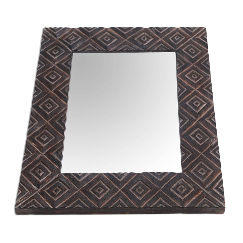 Miroir mural en bois vieilli Darold