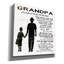 «My Grandpa is the Best» par Cindy Jacobs, art mural sur toile-1990806256