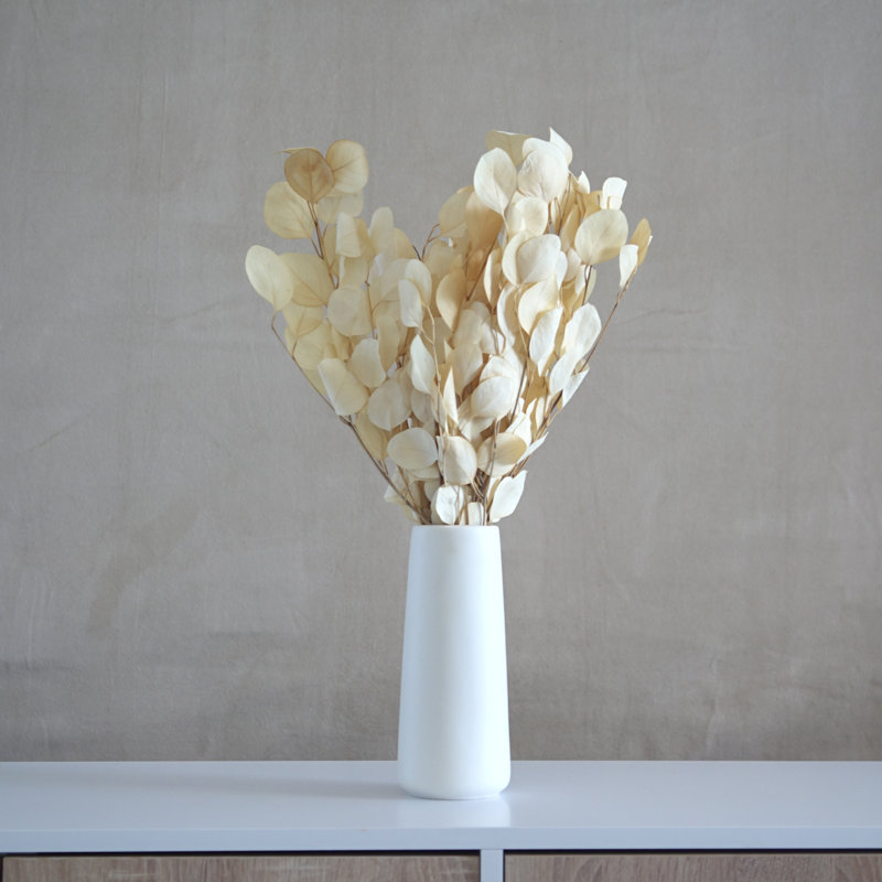 Arrangement floral d'eucalyptus préservés, Rouge