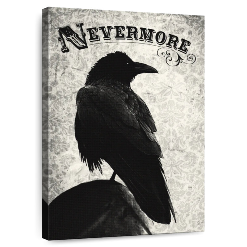 Brampt Nevermore Crow, 51" H x 34" W