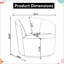 Chaise pivotante en velours orange brûlé Resnick - conception de baril rétro et rotation douce pour les espaces de vie modernes