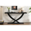 Console moderne de 57 po avec pieds croisés, construction robuste et grande surface, parfaite pour le salon ou la chambre à coucher-629832189