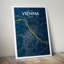 « vienne city map », reproduction d’impression sur affiche-31734638