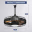 Ventilateur de plafond 20 po avec ensemble d'éclairage inclus