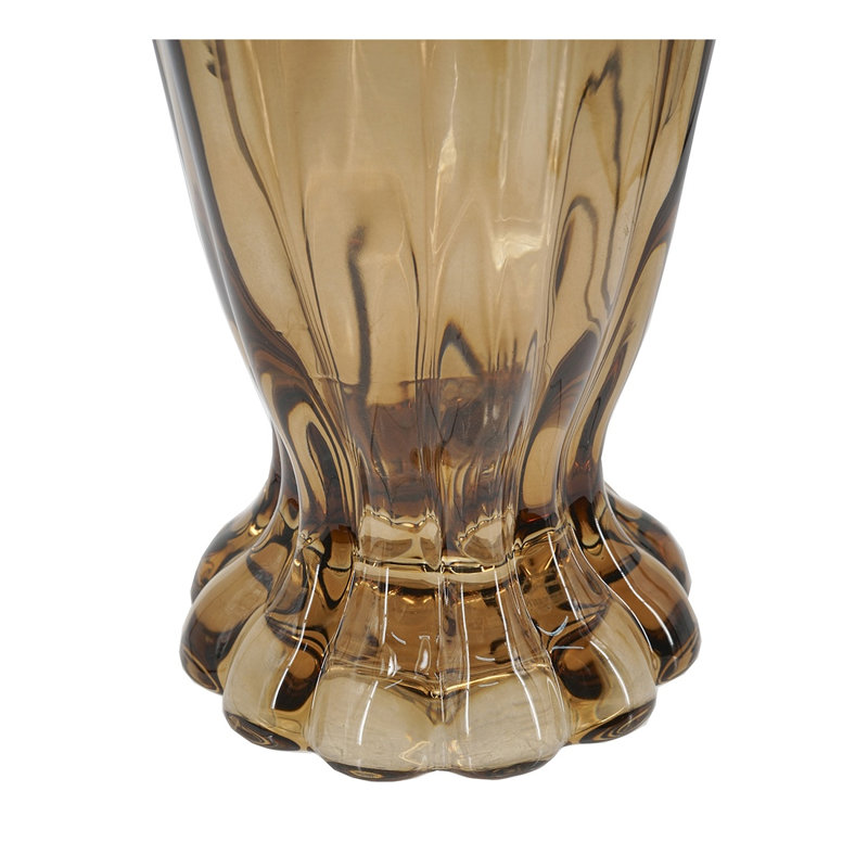Ensemble de 2 vases en verre à volants 6,1 "x 9,1"