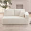 Causeuse à compression 69,29 po avec accoudoirs, modulaire rembourré en flanelle 2 places avec 3 coussins, canapé «Boneless» dans une boîte pour le salon petits espaces noir / gris / bleu / vert / beige / brun-2019045951-2014725983-2028112316