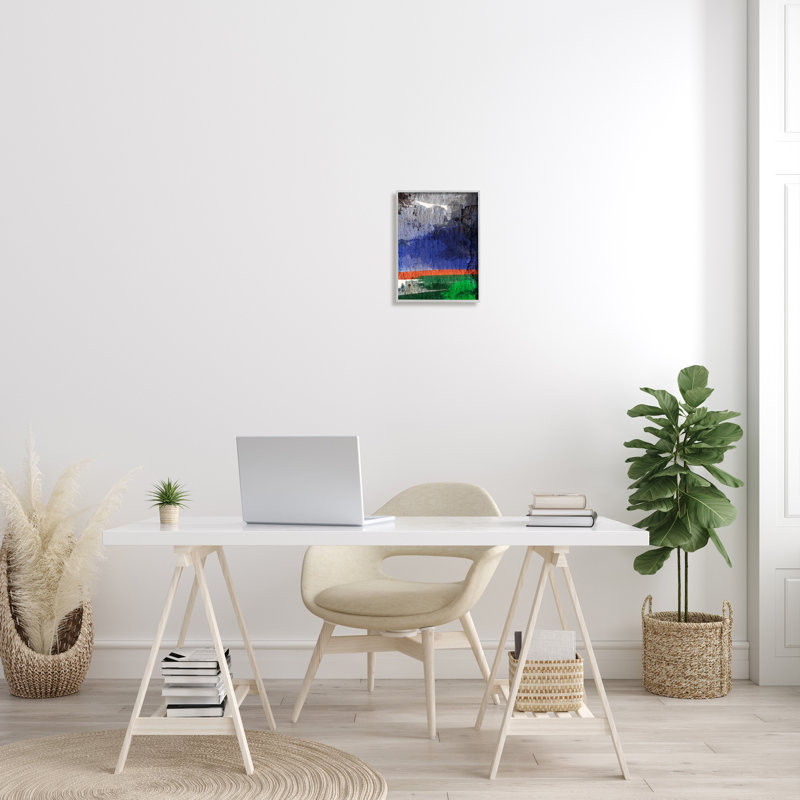«Murky Abstract Landscape Dark Storm Cloud Winds», art mural par Atelier Posters, Estampe numérique Farmhouse