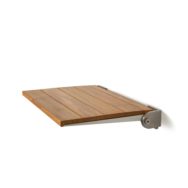 SlimLine Teak Wood Folding Shower Bench Seat