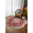 Notto Burgundy Beige Oriental Machine Printed Cotton Polyester Area Rug-666416140