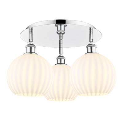 Baxman Glass Semi Flush Mount