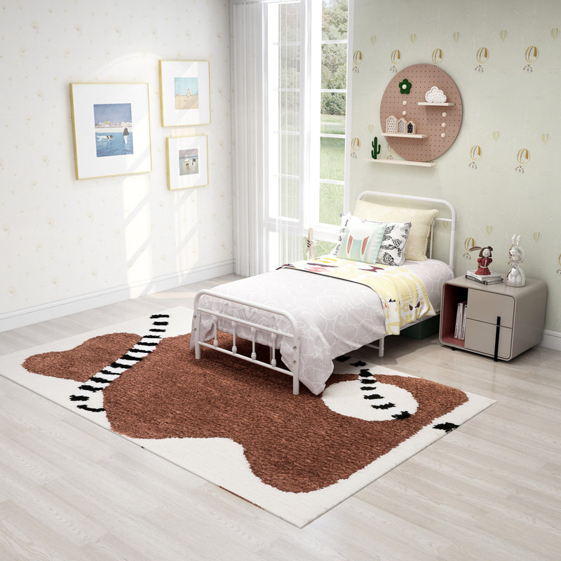 Lit plateforme en métal Hidalgo, Simple, Blanc