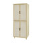 Armoire de rangement pour salle de bain Lockeport, 4 portes avec 4 tablettes intérieures réglables-825368900