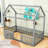 Isakson Wood House Bed with Fence and Door-1394486982-1394486980