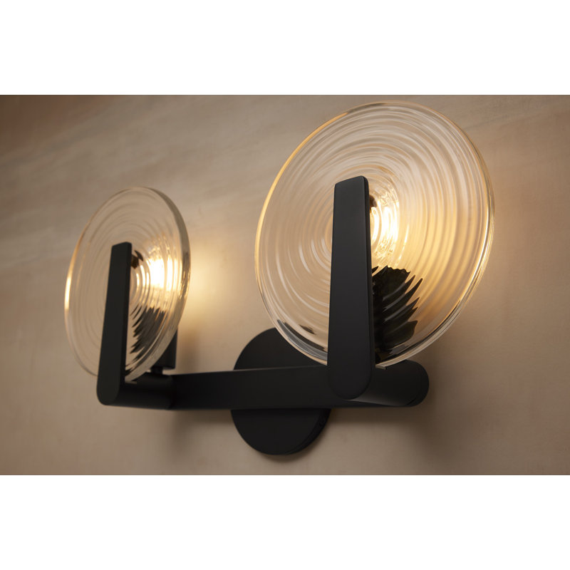 Hint Two-Light Sconce, Matte Black