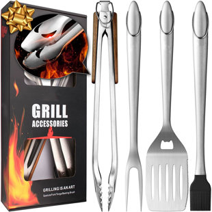 Ensemble d'outils de barbecue 4 pièces BBQ