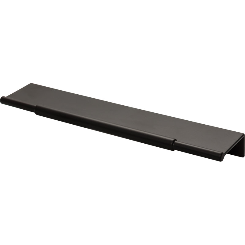 Crestview Finger Pull, Flat Black, 6" Center to Center
