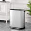 Poubelle à pédale en acier inoxydable 16 gallons Beni-74863336
