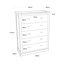 5 Drawer 90cm W Chest-20586818