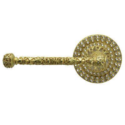 Juliane Grace II tissue bar left with Swarovski Clear Crystals in Gilded Mercury