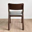 Chaise d'appoint à dossier à lattes grises (ensemble de 2)
