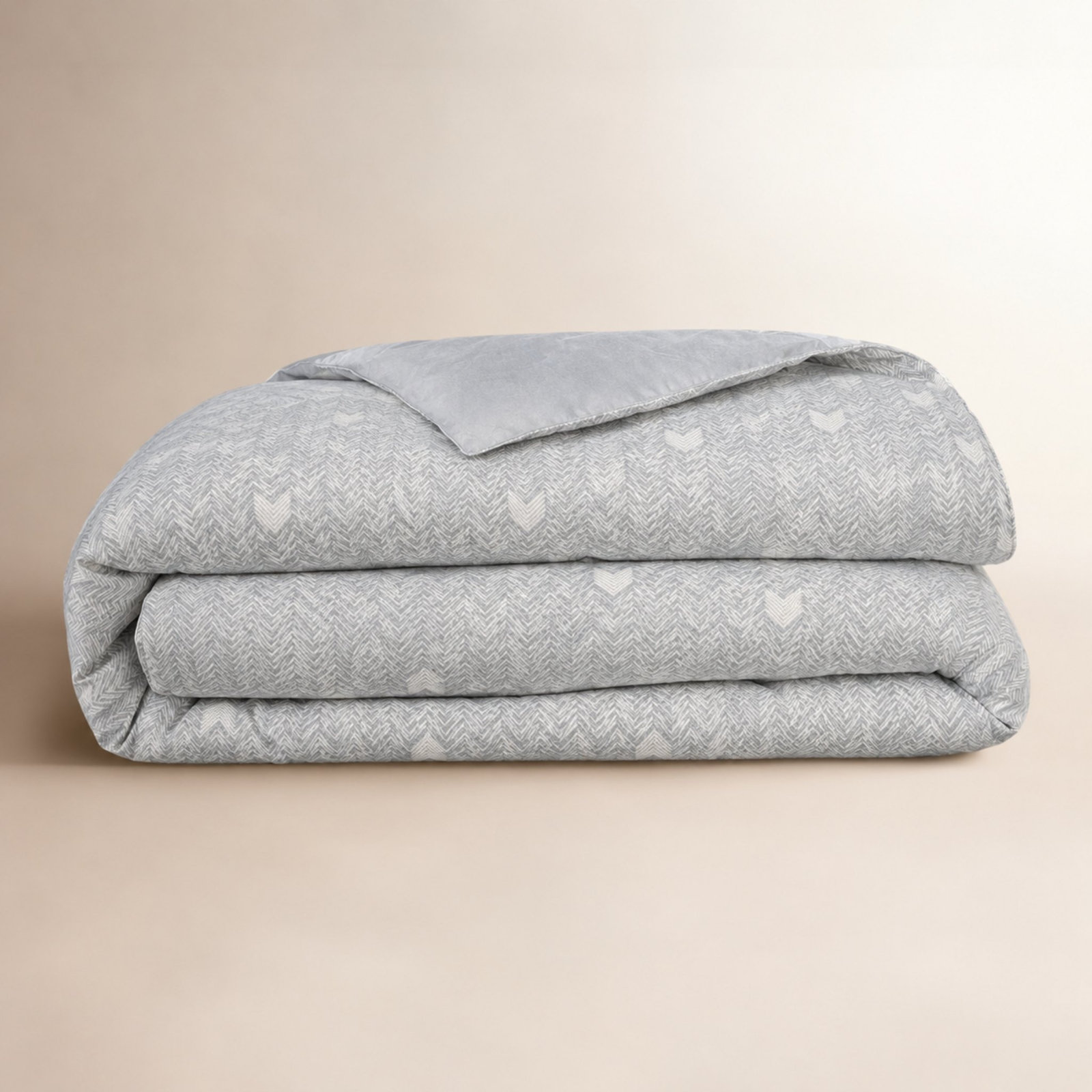 Cotton Duvet Cover Set, King Duvet Cover, Gray