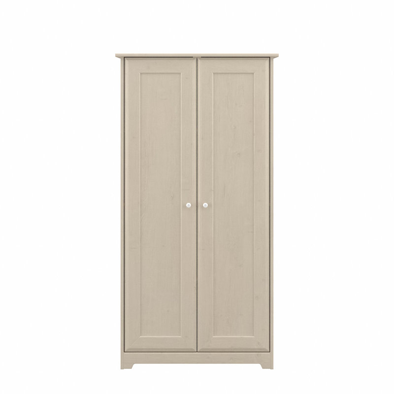 Armoire de rangement à 4 tablettes Huckins, Chêne blanc lin