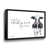 Black Floater Framed