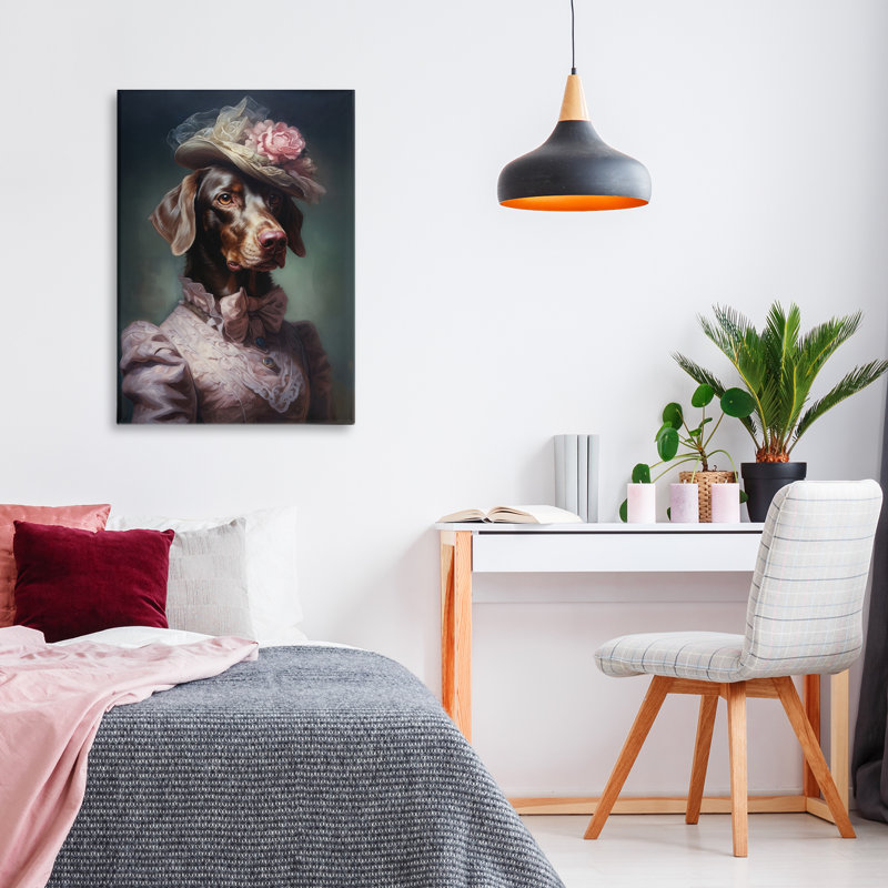 «Chocolate Lab Victorian Era», conception par Wumples, H 24 po x l 16 po