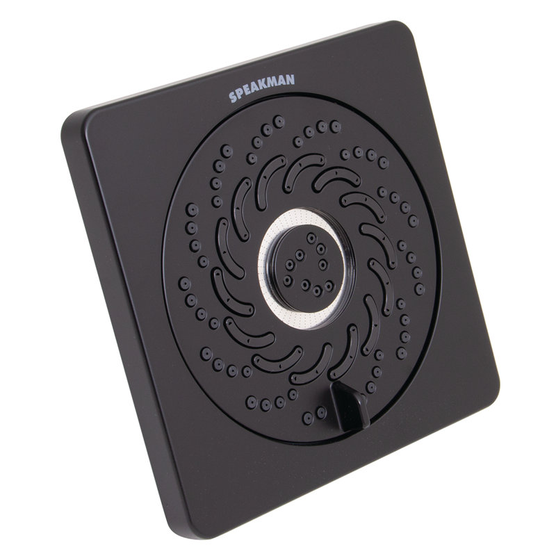 Kubos Exhilaration Shower Head, Matte Black, 2.0 GPM