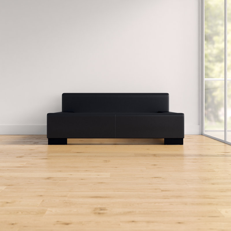 Upholstered Platform Bed, California King, Black