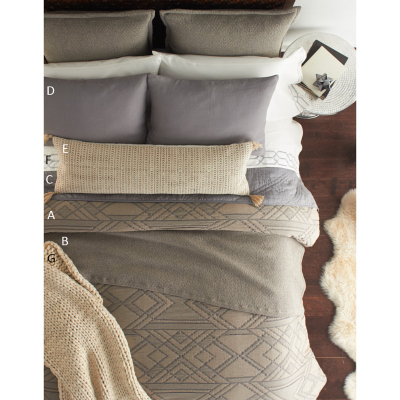 Sienn Cotton Geometric Shapes Duvet Cover, Twin Duvet Cover
