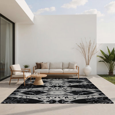 Tapis intérieur et extérieur Obsidian Scroll