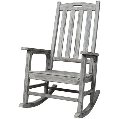 Chaise berçante surdimensionnée grise et lisse, idéale pour une utilisation à l'intérieur ou à l'extérieur, fabriquée en bois de sapin, facile à installer, large siège de différentes tailles, décor adapté à long terme