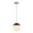 Martina 1-Light Dimmable Metal and Glass Pendant with Adjustable Height -86771891-89255718