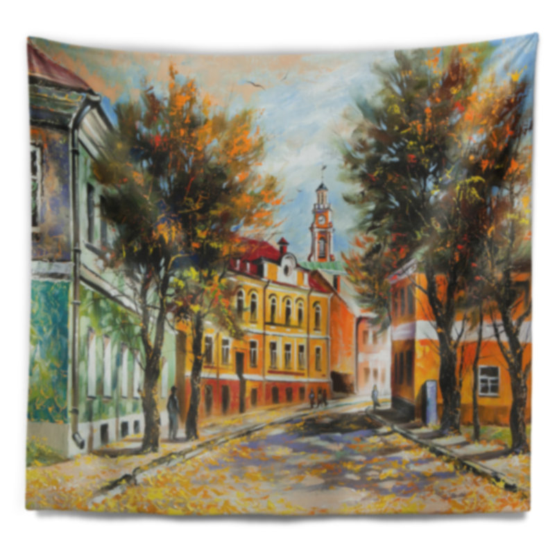 Paysage antique vitebsk dans la tapisserie d'automne, H 32 po x l 39 po