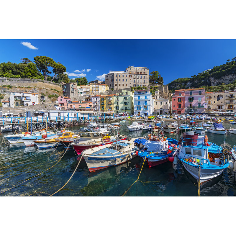 Small Fishing Boat - Wrapped Canvas Print, 30cm H x 46cm W x 3.8cm D