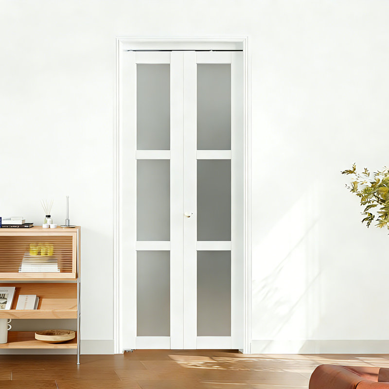 Porte pliante 3 pièces, 30 po x 80 po, Blanc