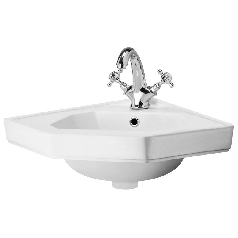 Nuie Richmond 4500mm L x 4200mm W White Ceramic Specialty Sink with Overflow