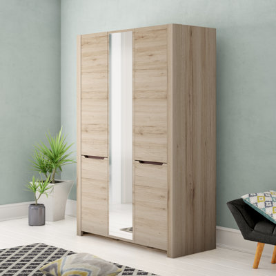 Desjo 3-Door Mirrored Wardrobe