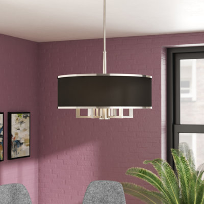 Berthine 7 - Light Dimmable Drum Chandelier