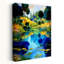 «Vibrant Lake Reflections Colorful Peaceful Serene Lily Landscape Nature», art mural-129144944