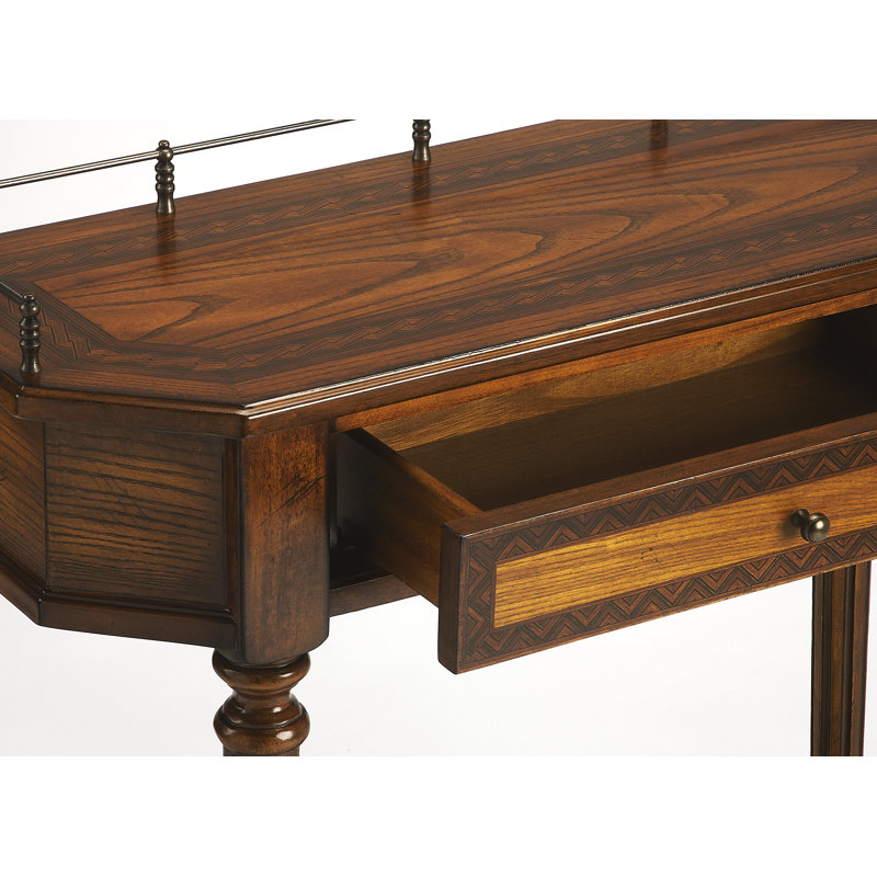 Charleston One Drawer Console Table, Umber